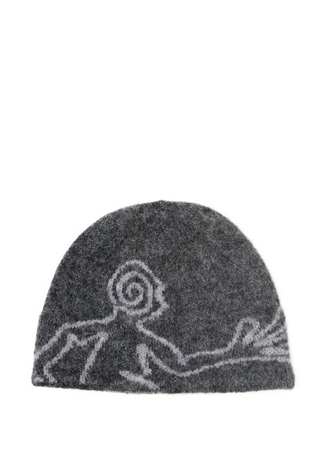 mascot mohair mixed knit beanie man grey HIKING PATROL | AW25303DK GREY